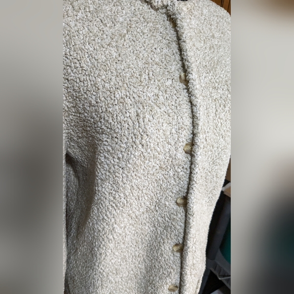 Christopher & Banks Beige Women's cardigan Sweater button down E-2 - Picture 5 of 10